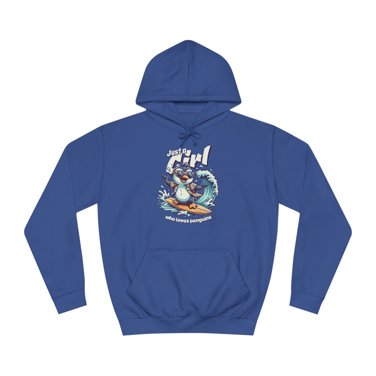 Ride the Wave – Pinguin Hoodie für Freigeister