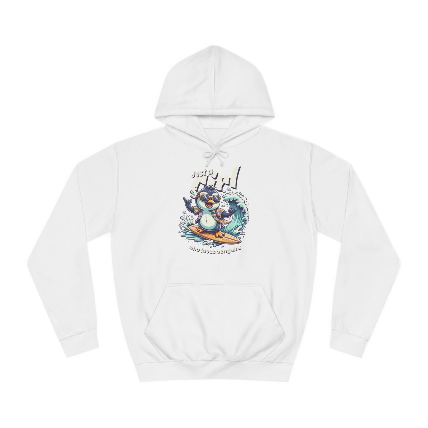 Ride the Wave – Pinguin Hoodie für Freigeister