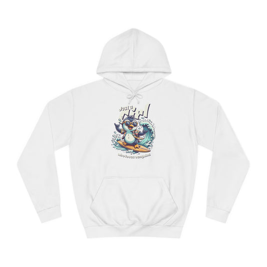 Ride the Wave – Pinguin Hoodie für Freigeister